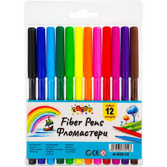 Купить Фломастеры 12 цветов "Kidis" оптом
